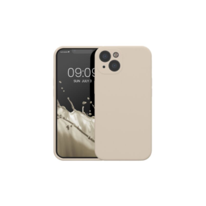 Husa Kwmobile pentru Apple iPhone 13, Silicon, Crem, 59359.16 Husa Kwmobile pentru Apple iPhone 13, Silicon, Crem, 59359.16