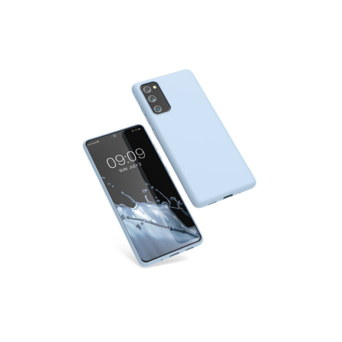 Husa Kwmobile pentru Samsung Galaxy S20 FE, Silicon, Albastru, 53604.58 Husa Kwmobile pentru Samsung Galaxy S20 FE, Silicon, Albastru, 53604.58