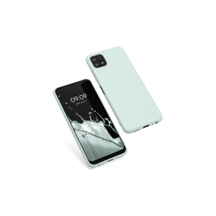 Husa Kwmobile pentru Samsung Galaxy A22 5G, Silicon, Verde, 55245.200