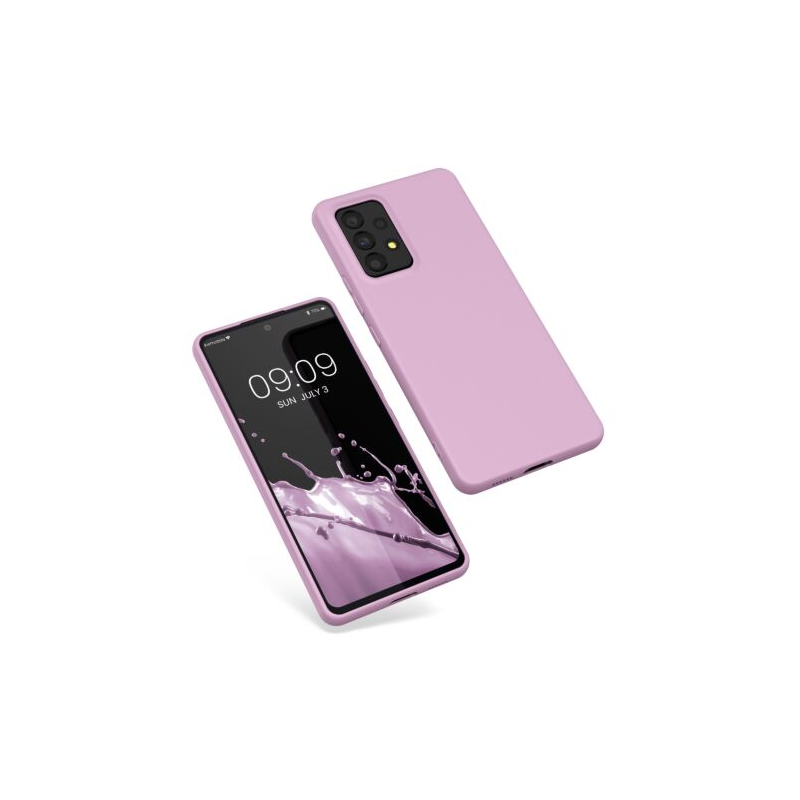 Husa Kwmobile pentru Samsung Galaxy A53 5G, Silicon, Roz, 57808.52 Husa Kwmobile pentru Samsung Galaxy A53 5G, Silicon, Roz, 57808.52