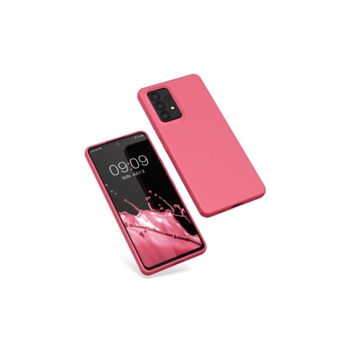 Husa Kwmobile pentru Samsung Galaxy A53 5G, Silicon, Roz, 57808.238 Husa Kwmobile pentru Samsung Galaxy A53 5G, Silicon, Roz, 57808.238