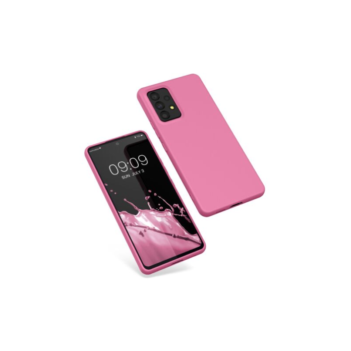 Husa Kwmobile pentru Samsung Galaxy A53 5G, Silicon, Roz, 57808.212 Husa Kwmobile pentru Samsung Galaxy A53 5G, Silicon, Roz, 57808.212