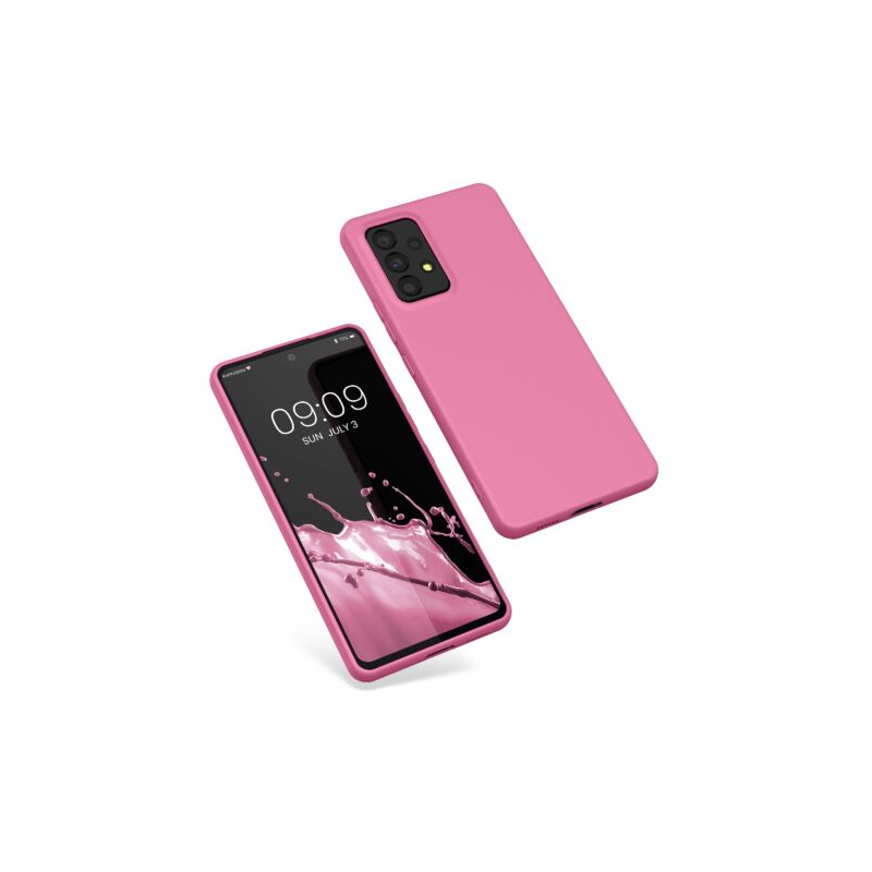 Husa Kwmobile pentru Samsung Galaxy A53 5G, Silicon, Roz, 57808.212 Husa Kwmobile pentru Samsung Galaxy A53 5G, Silicon, Roz, 57808.212