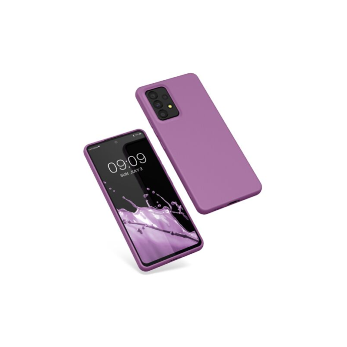 Husa Kwmobile pentru Samsung Galaxy A53 5G, Silicon, Mov, 57808.235 Husa Kwmobile pentru Samsung Galaxy A53 5G, Silicon, Mov, 57808.235