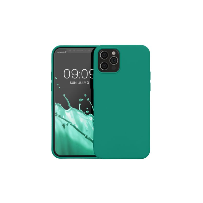 Husa Kwmobile pentru Apple iPhone 12/iPhone 12 Pro, Silicon, Verde, 53844.142
