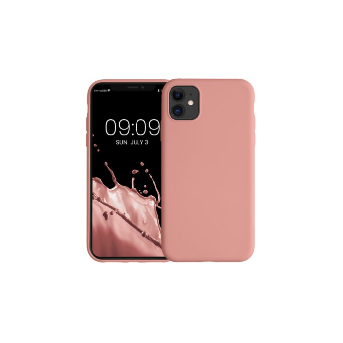 Husa Kwmobile pentru Apple iPhone 11, Silicon, Roz, 50791.110
