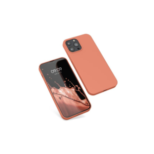 Husa Kwmobile pentru Apple iPhone 13 Pro Max, Silicon, Coral, 55975.103 Husa Kwmobile pentru Apple iPhone 13 Pro Max, Silicon, Coral, 55975.103