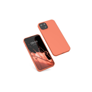 Husa Kwmobile pentru Apple iPhone 13, Silicon, Coral, 55948.103 Husa Kwmobile pentru Apple iPhone 13, Silicon, Coral, 55948.103