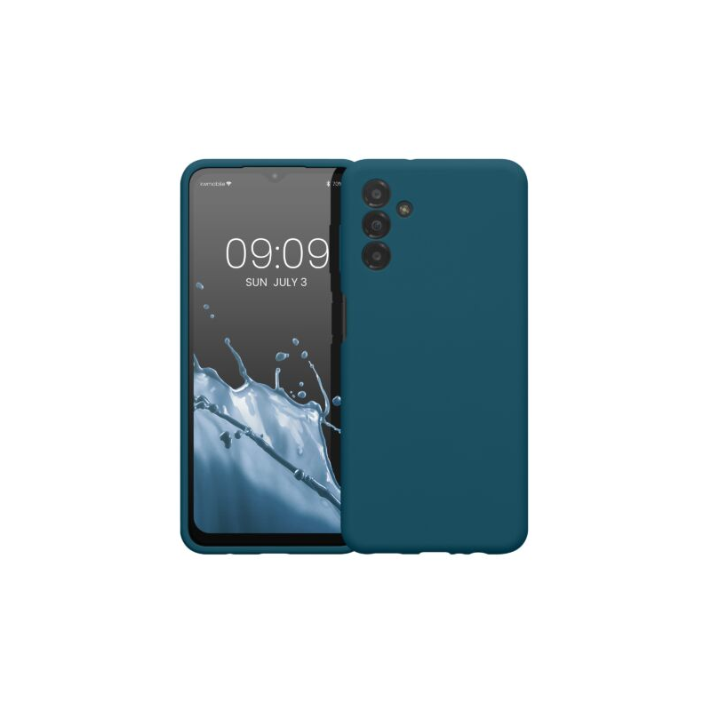 Husa Kwmobile pentru Samsung Galaxy A13 5G, Silicon, Verde, 59453.57 Husa Kwmobile pentru Samsung Galaxy A13 5G, Silicon, Verde, 59453.57
