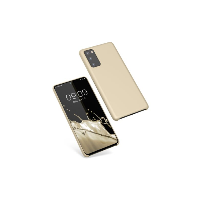 Husa Kwmobile pentru Samsung Galaxy S20 FE, Silicon, Crem, 53605.210 Husa Kwmobile pentru Samsung Galaxy S20 FE, Silicon, Crem, 53605.210