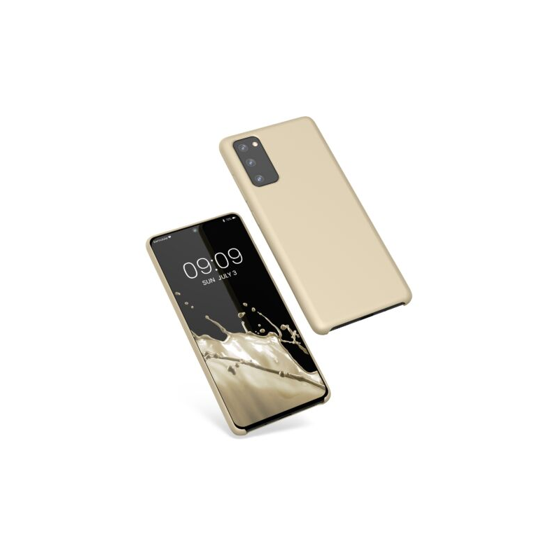 Husa Kwmobile pentru Samsung Galaxy S20 FE, Silicon, Crem, 53605.210 Husa Kwmobile pentru Samsung Galaxy S20 FE, Silicon, Crem, 53605.210
