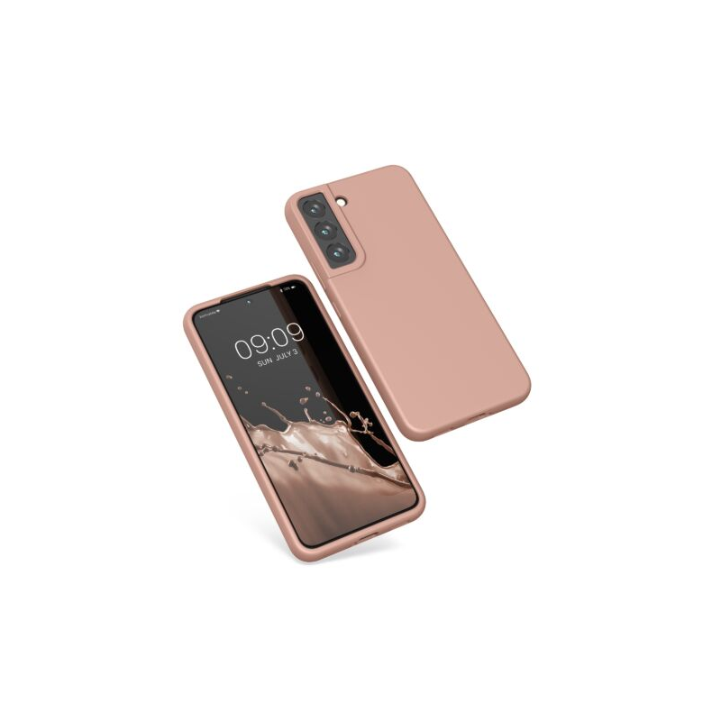 Husa Kwmobile pentru Samsung Galaxy S22, Silicon, Rose Gold, 56756.237 Husa Kwmobile pentru Samsung Galaxy S22, Silicon, Rose Gold, 56756.237