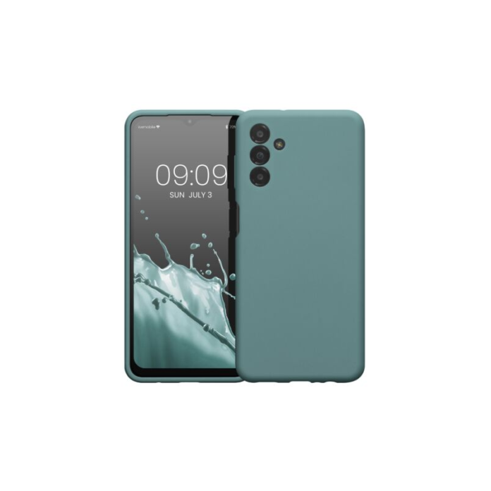 Husa Kwmobile pentru Samsung Galaxy A13 5G, Silicon, Verde, 59453.207