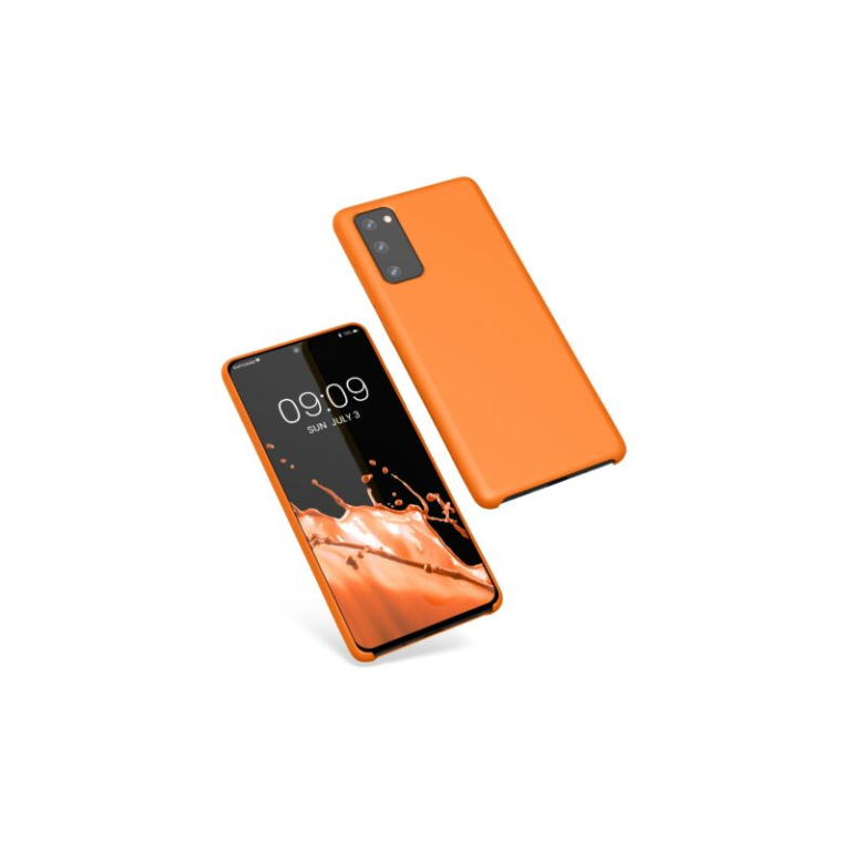 Husa Kwmobile pentru Samsung Galaxy S20 FE, Silicon, Portocaliu, 53605.150