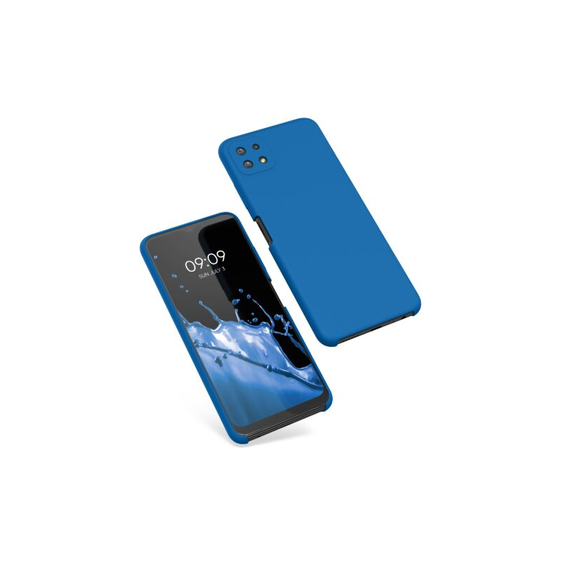 Husa Kwmobile pentru Samsung Galaxy A22 5G, Silicon, Albastru, 55489.228 Husa Kwmobile pentru Samsung Galaxy A22 5G, Silicon, Albastru, 55489.228