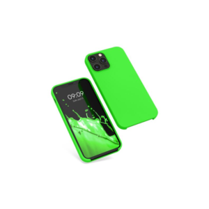 Husa Kwmobile pentru Apple iPhone 12 Pro Max, Silicon, Verde, 52644.44 Husa Kwmobile pentru Apple iPhone 12 Pro Max, Silicon, Verde, 52644.44