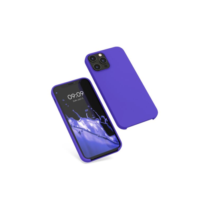 Husa Kwmobile pentru Apple iPhone 12 Pro Max, Silicon, Albastru, 52644.234 Husa Kwmobile pentru Apple iPhone 12 Pro Max, Silicon, Albastru, 52644.234