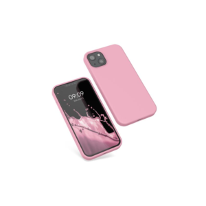 Husa Kwmobile pentru Apple iPhone 13, Silicon, Roz, 55878.110 Husa Kwmobile pentru Apple iPhone 13, Silicon, Roz, 55878.110