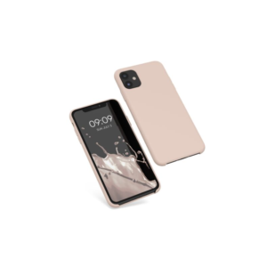 Husa Kwmobile pentru Apple iPhone 11, Silicon, Crem, 49724.225 Husa Kwmobile pentru Apple iPhone 11, Silicon, Crem, 49724.225
