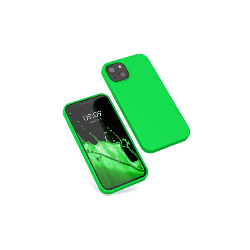 Husa Kwmobile pentru Apple iPhone 13, Silicon, Verde, 55878.44 Husa Kwmobile pentru Apple iPhone 13, Silicon, Verde, 55878.44