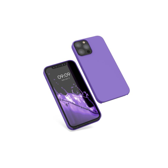 Husa Kwmobile pentru Apple iPhone 12/iPhone 12 Pro, Silicon, Mov, 52641.152