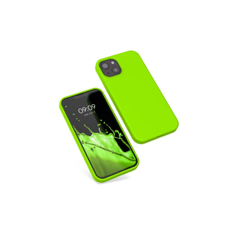 Husa Kwmobile pentru Apple iPhone 13, Silicon, Verde, 55878.75