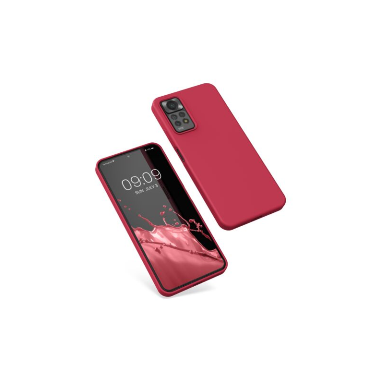 Husa Kwmobile pentru Xiaomi Redmi Note 11 Pro/Redmi Note 11 Pro 5G, Silicon, Rosu, 57373.229