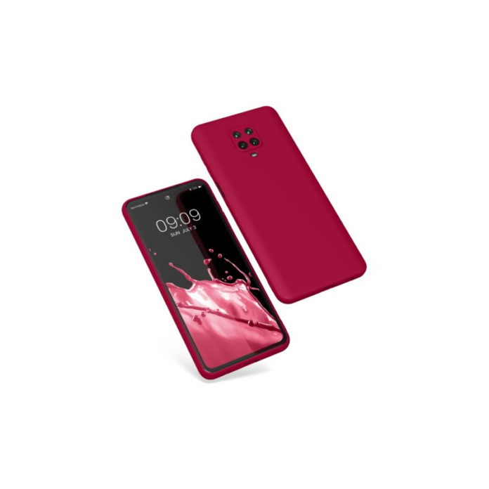 Husa Kwmobile pentru Xiaomi Redmi Note 9S/Redmi Note 9 Pro/Redmi Note 9 Pro Max, Silicon, Rosu, 56562.229
