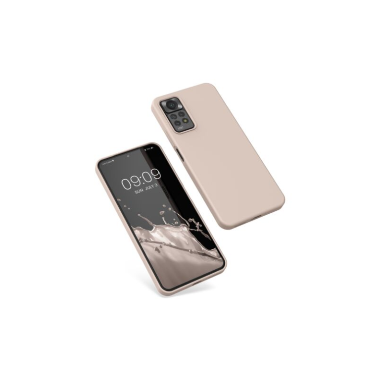 Husa Kwmobile pentru Xiaomi Redmi Note 11 Pro/Redmi Note 11 Pro 5G, Silicon, Crem, 57373.225