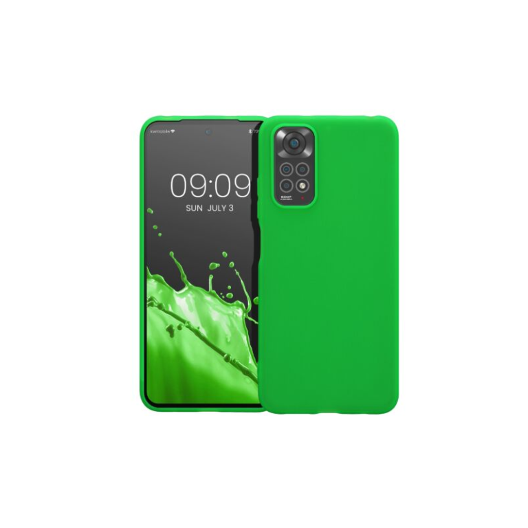 Husa Kwmobile pentru Xiaomi Redmi Note 11/Redmi Note 11s, Silicon, Verde, 57368.44