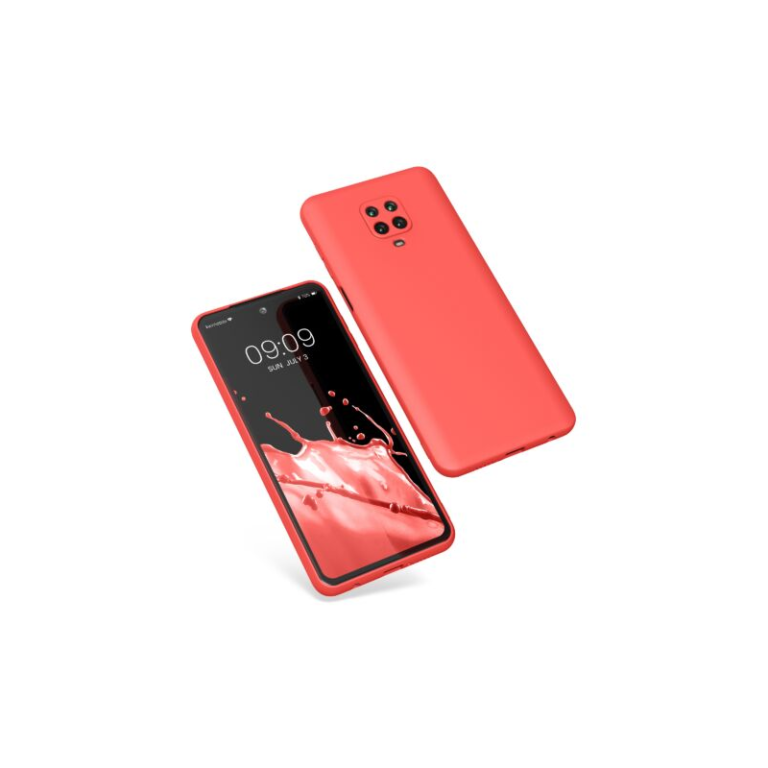 Husa Kwmobile pentru Xiaomi Redmi Note 9S/Redmi Note 9 Pro/Redmi Note 9 Pro Max, Silicon, Coral, 56562.141