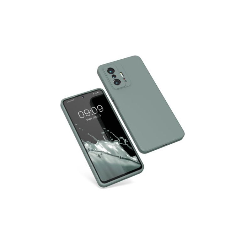 Husa Kwmobile pentru Xiaomi 11T/11T Pro, Silicon, Verde, 56573.172