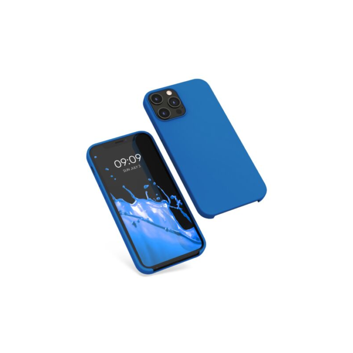 Husa Kwmobile pentru Apple iPhone 12 Pro Max, Silicon, Albastru, 52644.228