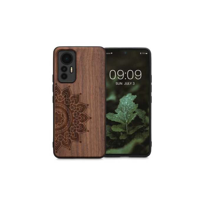 Husa Kwmobile pentru Xiaomi 12 Lite, Lemn, Maro, 59408.02