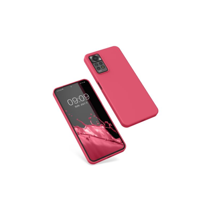 Husa Kwmobile pentru Xiaomi Redmi Note 11 Pro/Redmi Note 11 Pro 5G, Silicon, Roz, 57373.238