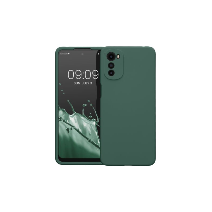 Husa Kwmobile pentru Motorola Moto E32/Moto E32s, Silicon, Verde, 59480.166