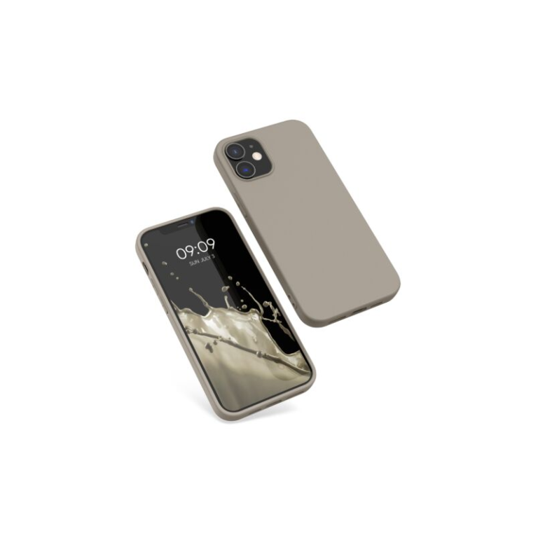 Husa Kwmobile pentru Apple iPhone 12/iPhone 12 Pro, Silicon, Gri, 53938.16
