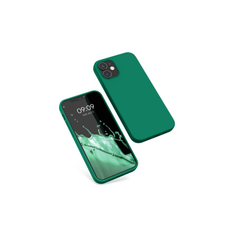 Husa Kwmobile pentru Apple iPhone 12/iPhone 12 Pro, Silicon, Verde, 53938.142