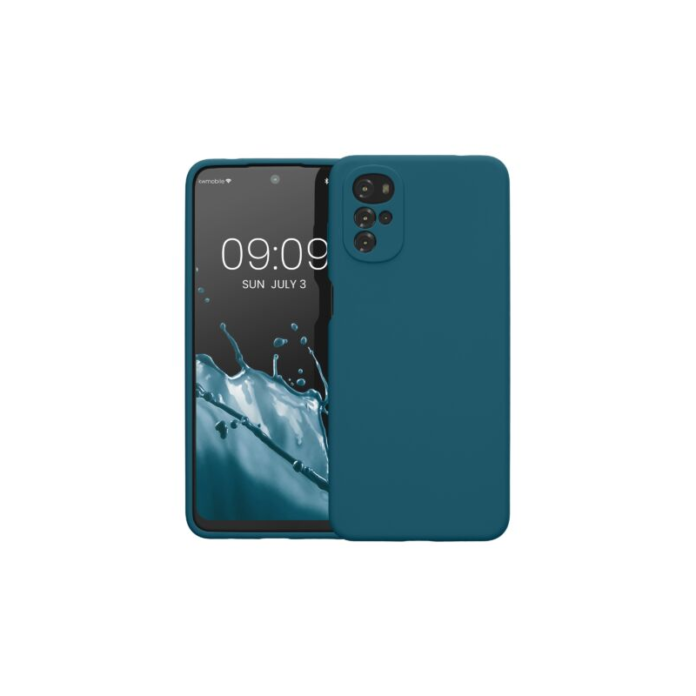 Husa Kwmobile pentru Motorola Moto G22, Silicon, Verde, 58207.78