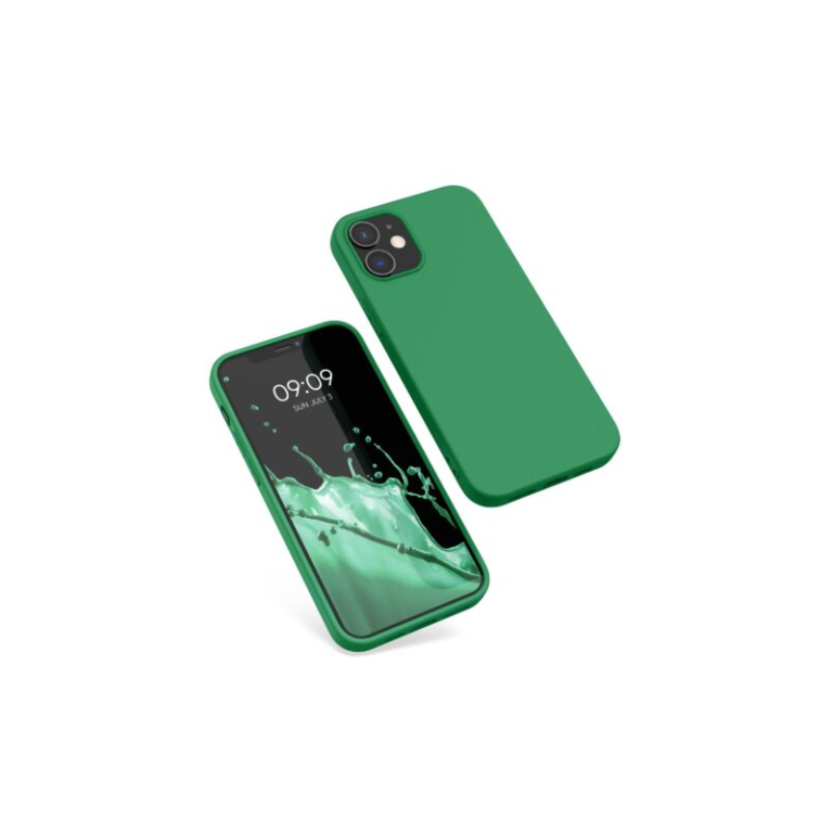 Husa Kwmobile pentru Apple iPhone 12/iPhone 12 Pro, Silicon, Verde, 53938.227