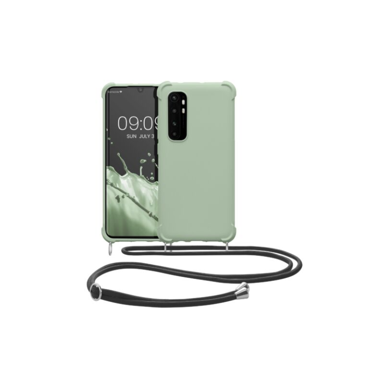Husa Kwmobile pentru Xiaomi Mi Note 10 Lite, Silicon, Verde, 53157.172