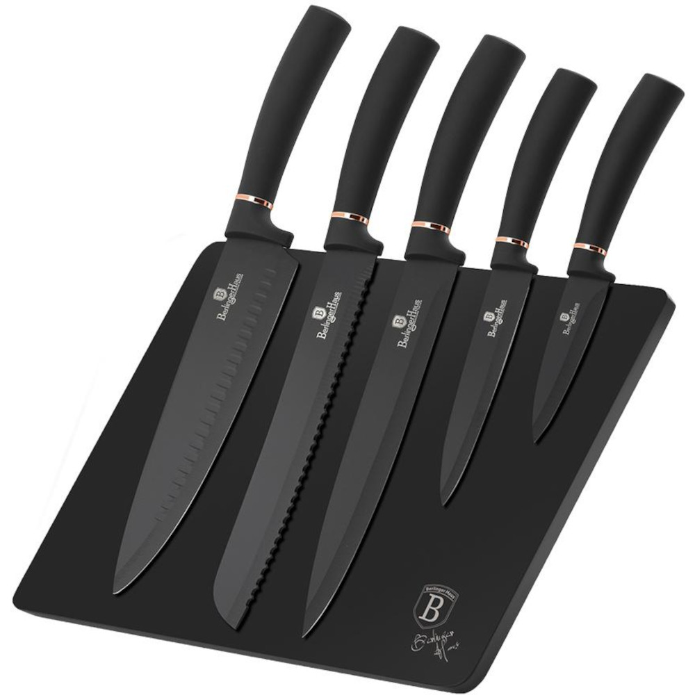 Set cutite 6 piese Black Rose Berlinger Haus BH 2407 Set cutite 6 piese Black Rose Berlinger Haus BH 2407