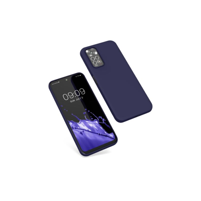 Husa Kwmobile pentru Xiaomi Redmi Note 11/Redmi Note 11s, Silicon, Albastru, 57368.182