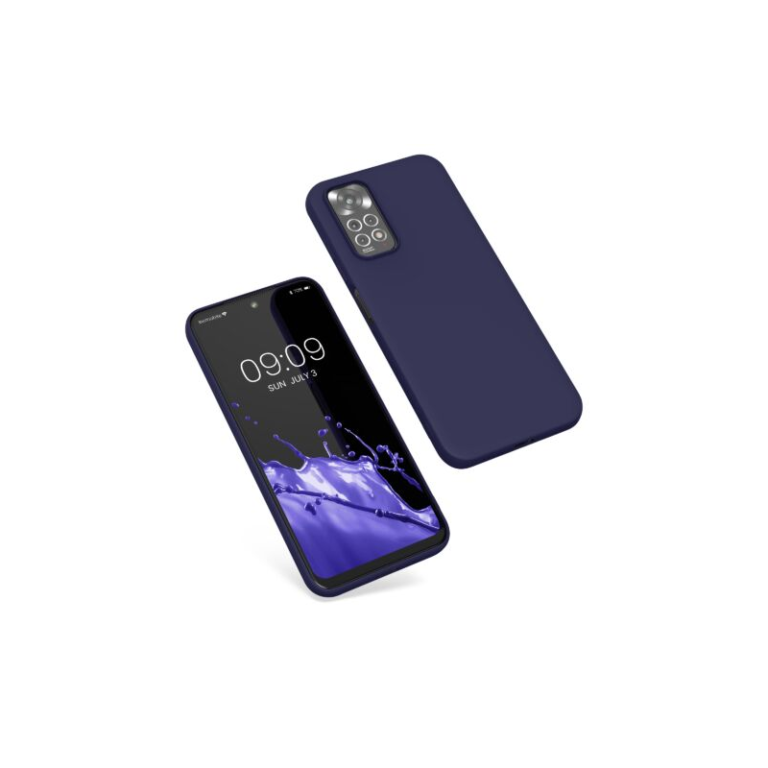 Husa Kwmobile pentru Xiaomi Redmi Note 11/Redmi Note 11s, Silicon, Albastru, 57368.182