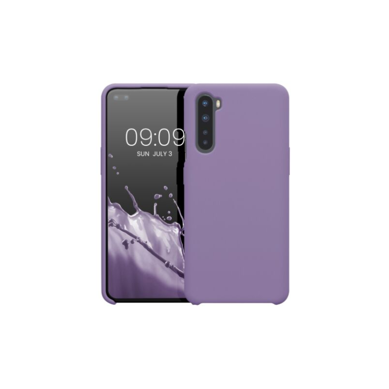 Husa Kwmobile pentru OnePlus Nord, Silicon, Mov, 51871.222