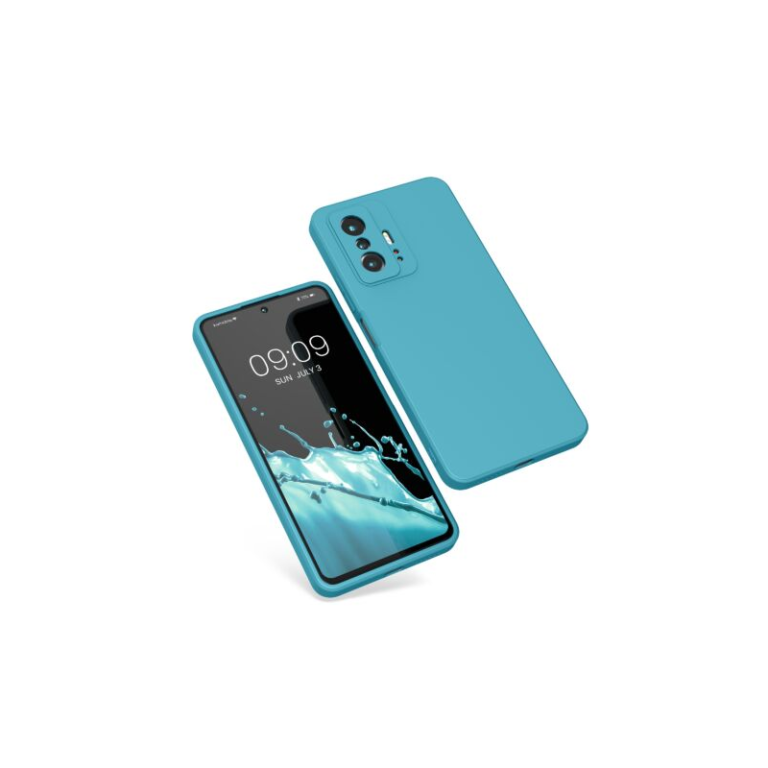 Husa Kwmobile pentru Xiaomi 11T/11T Pro, Silicon, Albastru, 56573.223