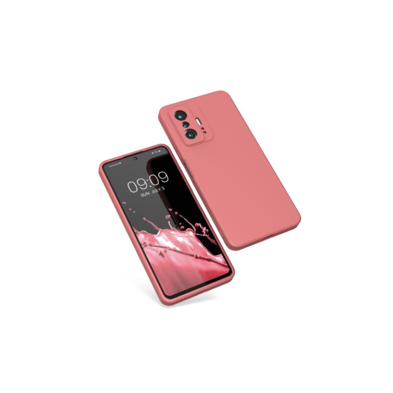 Husa Kwmobile pentru Xiaomi 11T/11T Pro, Silicon, Roz, 56573.219