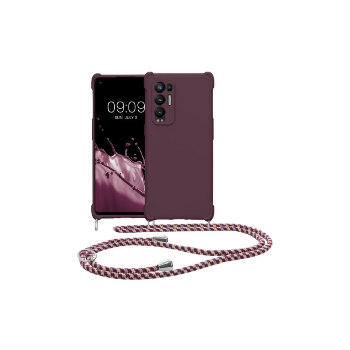 Husa Kwmobile pentru OPPO Find X3 Neo, Silicon, Violet, 58105.187 Husa Kwmobile pentru OPPO Find X3 Neo, Silicon, Violet, 58105.187