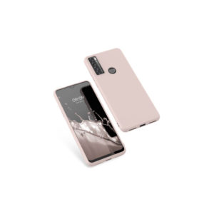 Husa Kwmobile pentru TCL 20 SE (2021), Silicon, Roz, 55693.225 Husa Kwmobile pentru TCL 20 SE (2021), Silicon, Roz, 55693.225