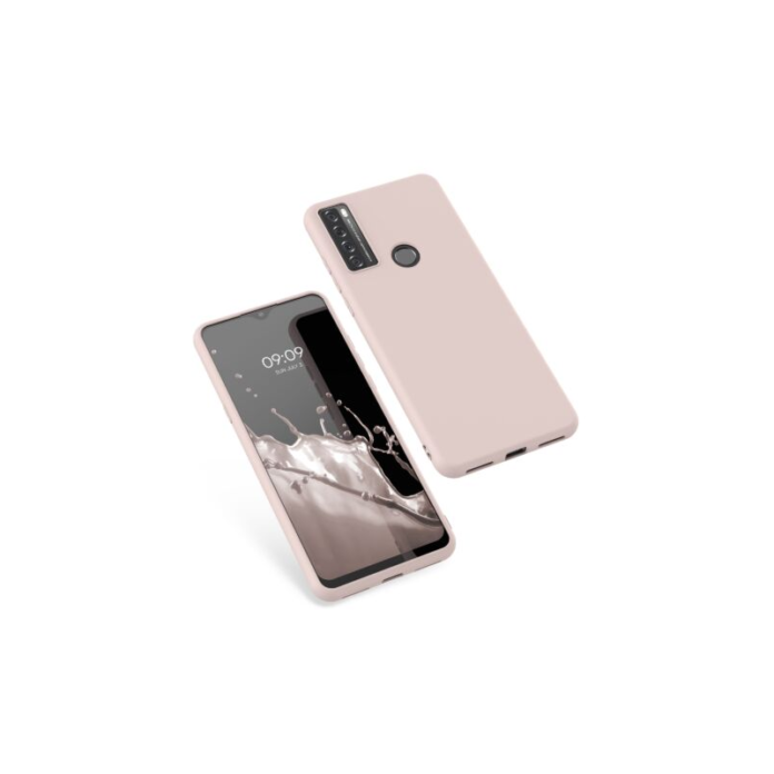 Husa Kwmobile pentru TCL 20 SE (2021), Silicon, Roz, 55693.225 Husa Kwmobile pentru TCL 20 SE (2021), Silicon, Roz, 55693.225